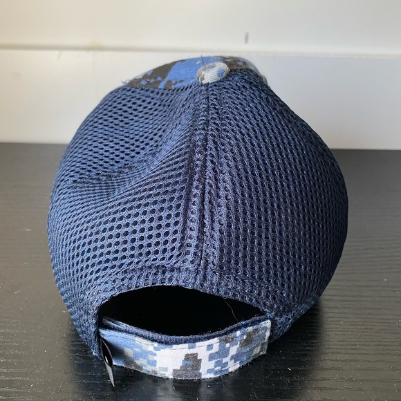 Military US Army/Navy Blue Cap USA Flag Patch Hat - Picture 5 of 7